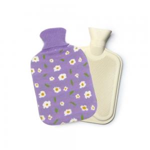 2L purple knitted hot water bottle covers only