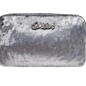 Customizable Velvet Makeup Bag with Zipper Perfect for Women's Toiletry Storage