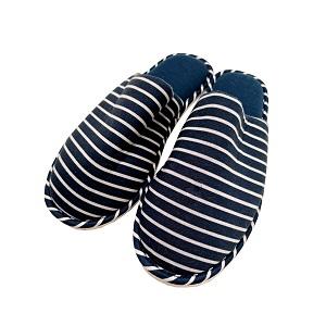 Fashion Stripe Pattern Soft Sloed Indoor Non-Slip Silent Indoor Home Slippers