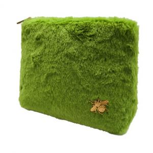 New design cute plush make up bags lightweight furry colorful cosmetic bag soft large capacity storage bags