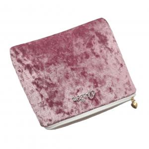 Plush Cosmetic Bag Large Capacity Travel Portable Makeup Bag Soft Solid Color Cosmetic Bags