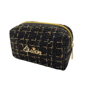 Promotional Custom Logo Print Washable Zipper Makeup Pouch Cotton Canvas Reusable Make Up Cosmetic Bags With Personal Logo