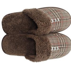 Thick Bottom Household Cartoon Plush Cotton Slippers Men Women Winter Warm Non-Slip Slippers