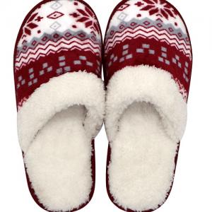 Wholesale Custom round Toe Indoor Slippers with Outsole PVC Lining Winter Cotton Lining
