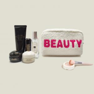 Wholesale Embroidery Alphabet Letter Makeup Bags Waterproof Foldable Portable Large Capacity Travel Toiletry Bags