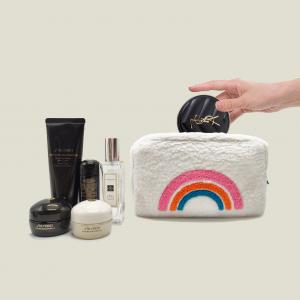 Wholesale Teddy Velvet Cosmetic Bag Ultra Soft Ideal for Travel Makeup Organization