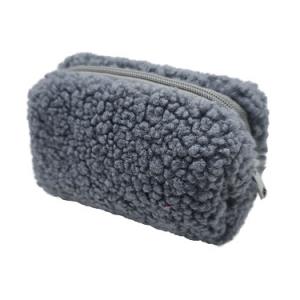 Wholesale Warm and fashionable Multi Color Plush Lady Cosmetic Pouch Exquisite Teddy Velvet Makeup Bag
