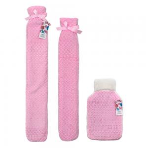 plush hot water bottle with cover with Bean velvet