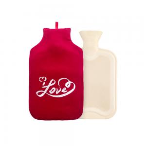 rubber hot water bottle hot water bottle with velvet cover